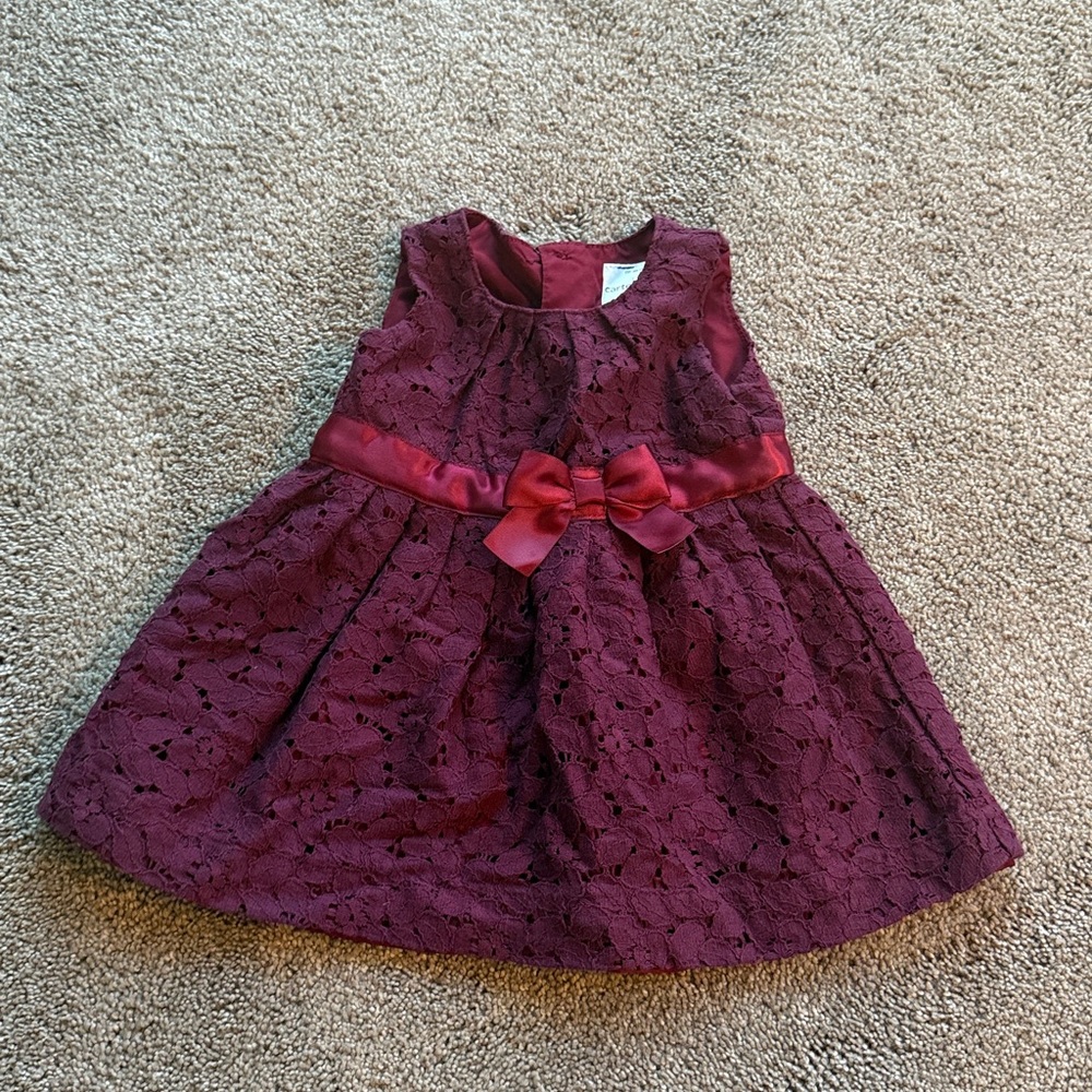 Carter's Plum Lace Baby Dress